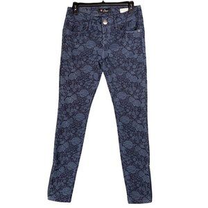 Guess Jegging Pants Adult 28 Emma Fit Medium-Rise Stretch Floral Jeans Womens